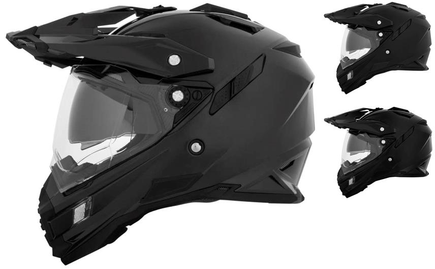 black dirt bike helmets